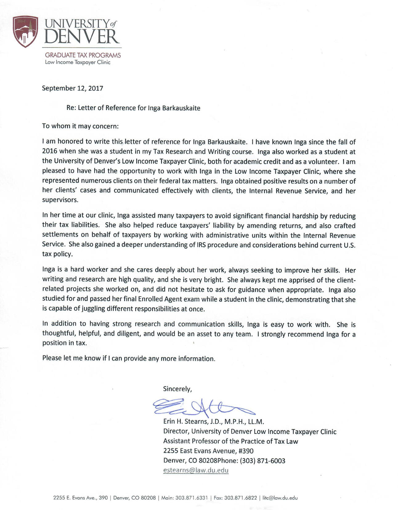 Inga's References Inga's References